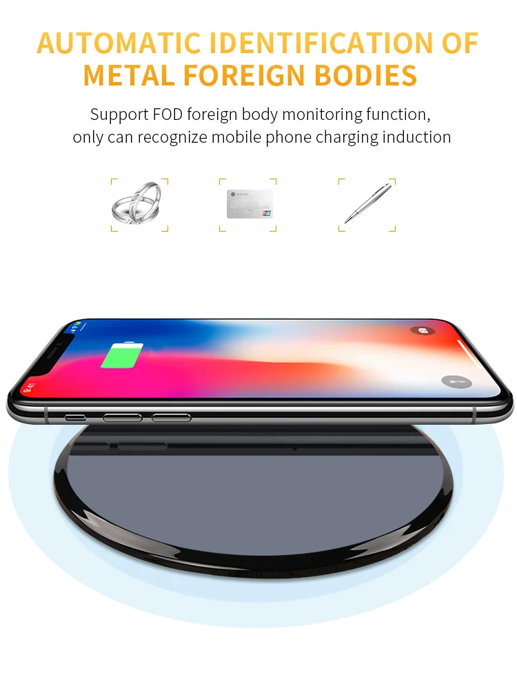 K6 10W Мобильное Беспроводное зарядное утройство для телефона для iphone, samsung, Google, Nokia