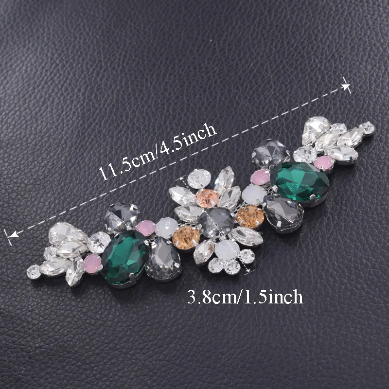 Sew on rhinestone appliques for wedding dress (8)