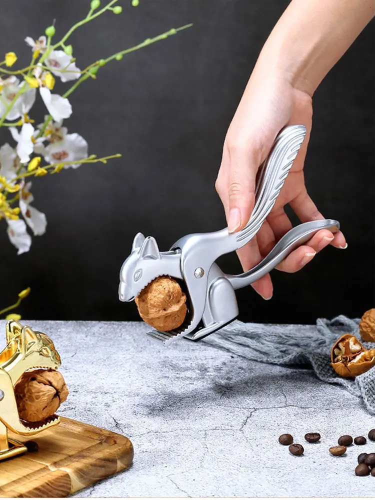 Casse-Noisette En Bois De Hêtre En Forme De Champignon Rouge - Solide Et Décoratif - Max Noix 40mm