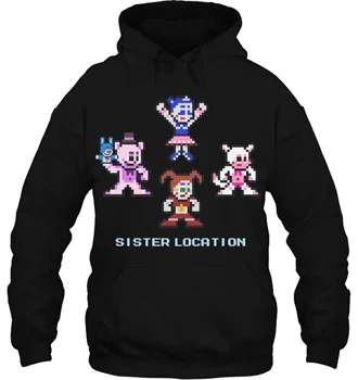 

8 Bit SISTER LOCATION Five Nights FNAF Funtime Freddy Foxy Bella Baby Streetwear men women Hoodies Sweatshirts