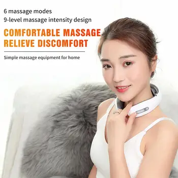 

Neck Massager Cervical Massager Shoulder Relax 6 Frequencies White Massage Body Health Care Treatment Therapy Instrument