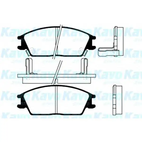 Колодки дисковые п.\ Hyundai Accent/Getz 1.3-1.6 00 MK KASHIYAMA