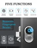 Intelligent biometric fingerprint door locks Outdoor Gate IC Card Keyless RFID Electronic smart Keless Rim Lock ► Photo 2/6