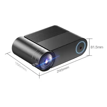 

EU Plug black YG550 projector office business HD home mini projector LCD projector-ordinary version