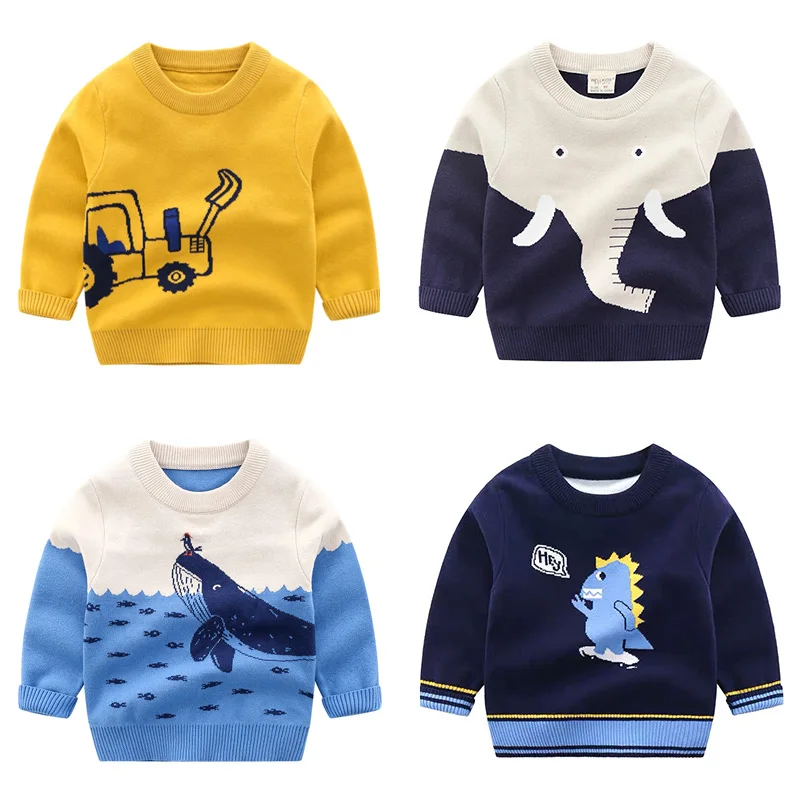 Свитеры для мальчиков новинка 2020 весенне-Осенняя детская одежда свитер