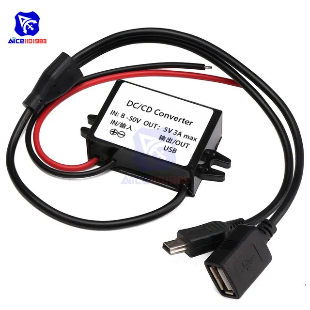 Cikonielf Convertisseur De Tension 12V à 5V 24V à 5V Convertisseur