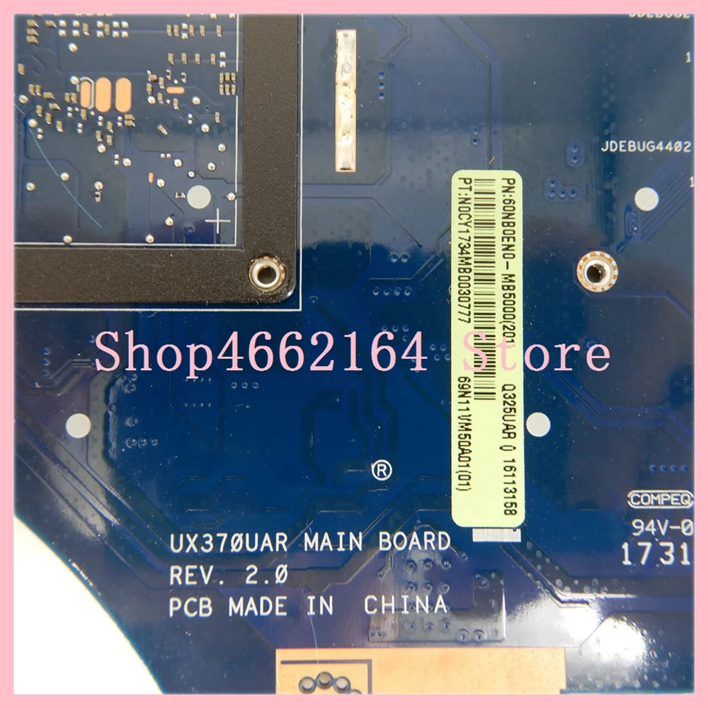  Q325UAR i7-8550 CPU mainboard REV 2.0 For ASUS Q325U Q325UAR UX370U UX370UAR motherboard Q325UAR mo