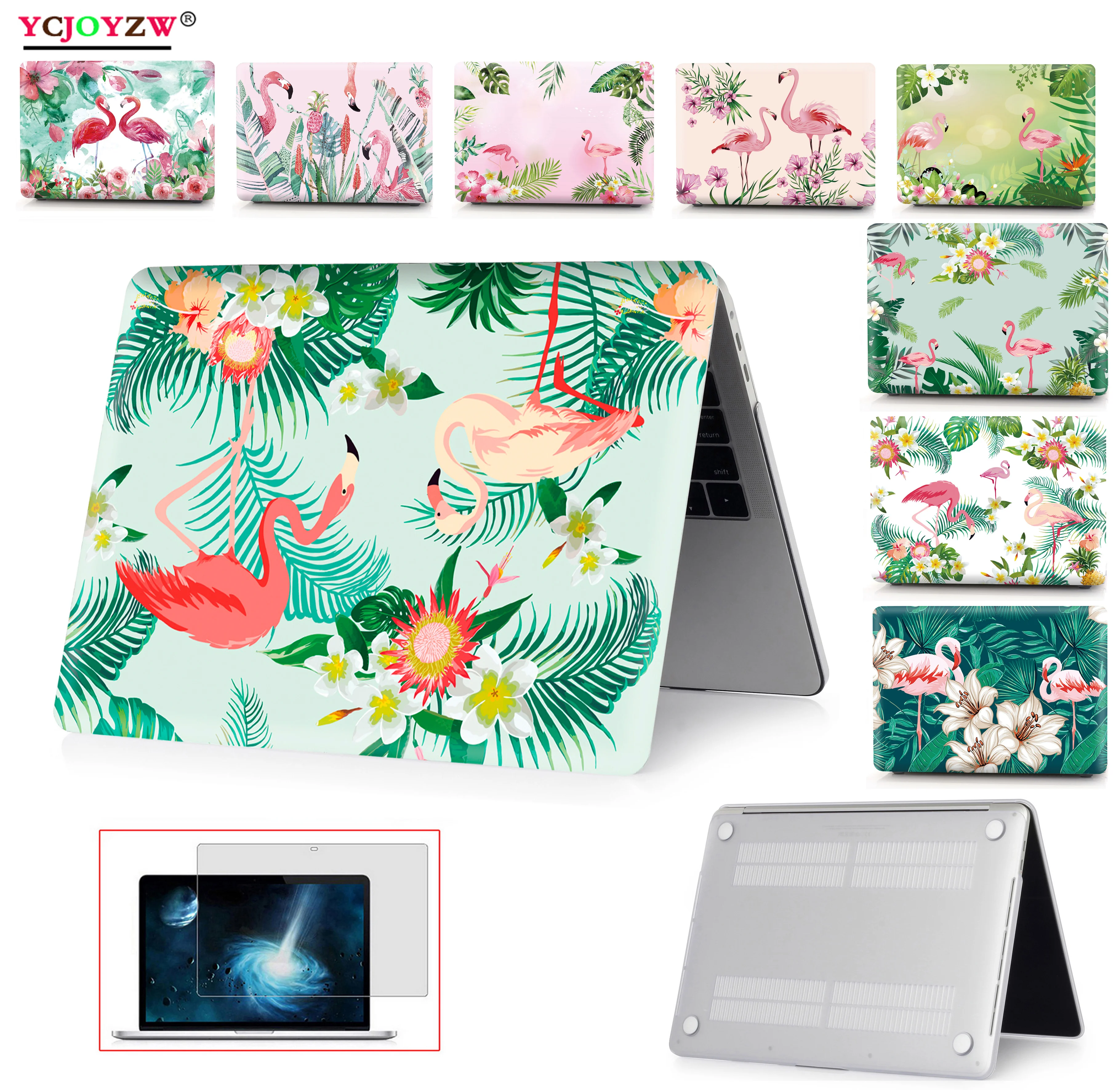 Чехол для ноутбука MacBook Air 11 13 дюймов A1466 A1932 Pro 12 13 15 retina A1502 A1706 A1708 A1989 Фламинго чехол
