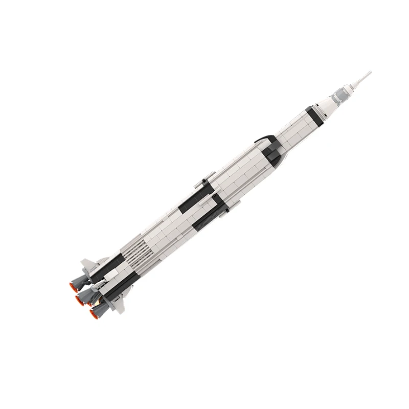 Космическая серия Apollos 11 Saturn V Rocket лунный модуль строительные блоки