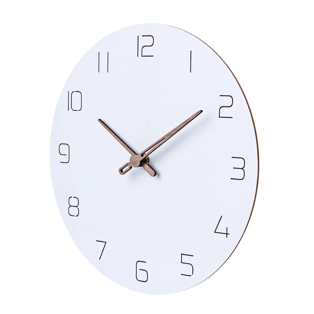 30 см скандинавском стиле Модные Простые бесшумные настенные часы для домашнего декора чисто белые настенные часы кварцевые современный дизайн таймер