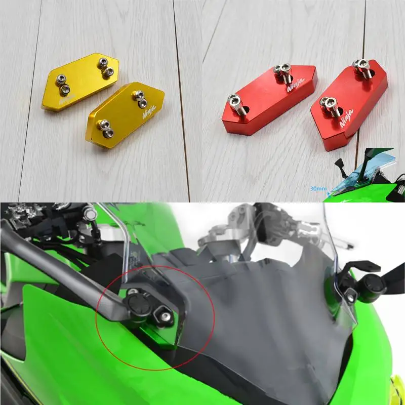 

Motorcycle windshield Rising Kit (30mm) Airflow Adjustable Windscreen 5 Colors For Kawasaki Ninja400 Ninja 400 2018