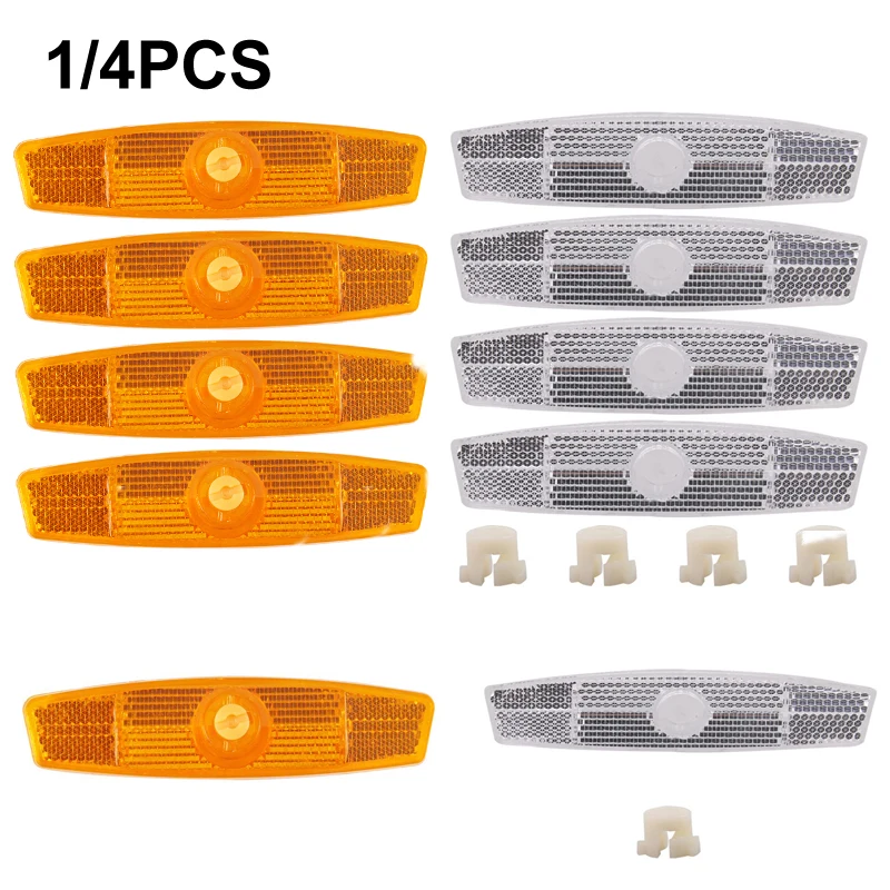 Bike Accessories 1/4pcs Mountain Bike Spoke Reflector Fish-shaped Wheel Steel Rim Reflectors Bicycle Reflective Light MTB Cycling Acessories