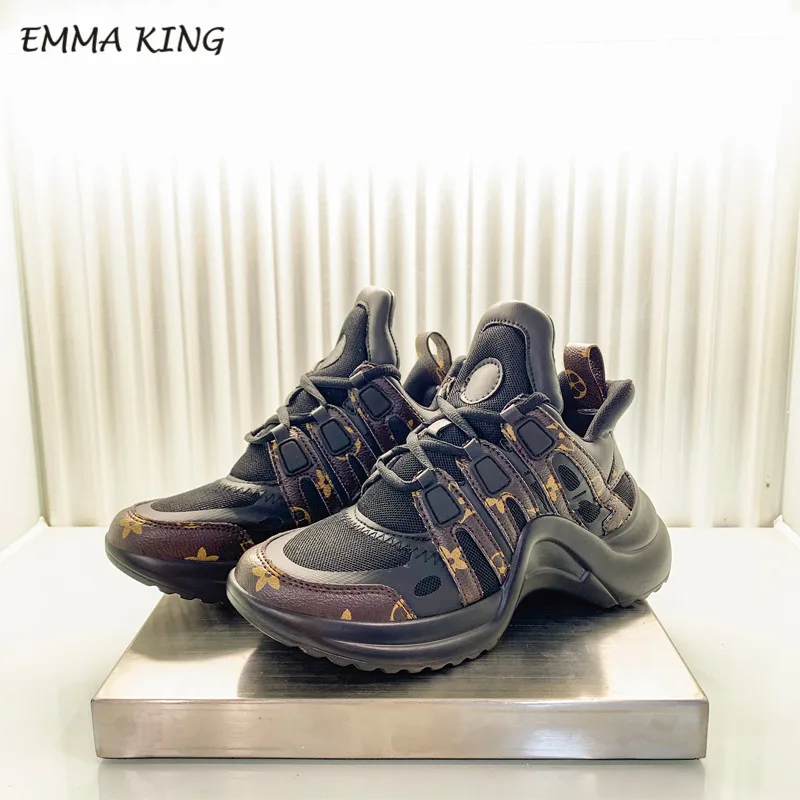 Emma king/Весенняя женская обувь для бега; спортивные кроссовки в европейском и американском стиле; весенняя обувь на шнуровке; кожаная спортивная обувь - Цвет: Style 4