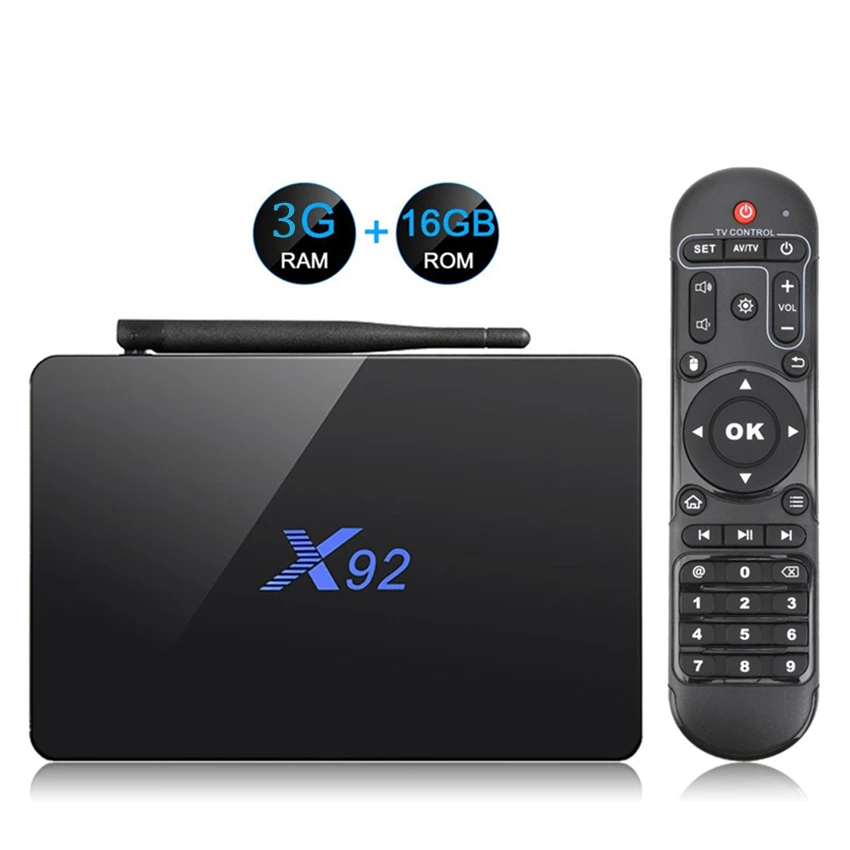 X92 2 ГБ/3 Гб 16 Гб/32 ГБ Смарт медиаплеер Android 7,1 tv Box Amlogic S912 Восьмиядерный KD16.1 двойной Wifi 4K телеприставка - Цвет: 3G 16G