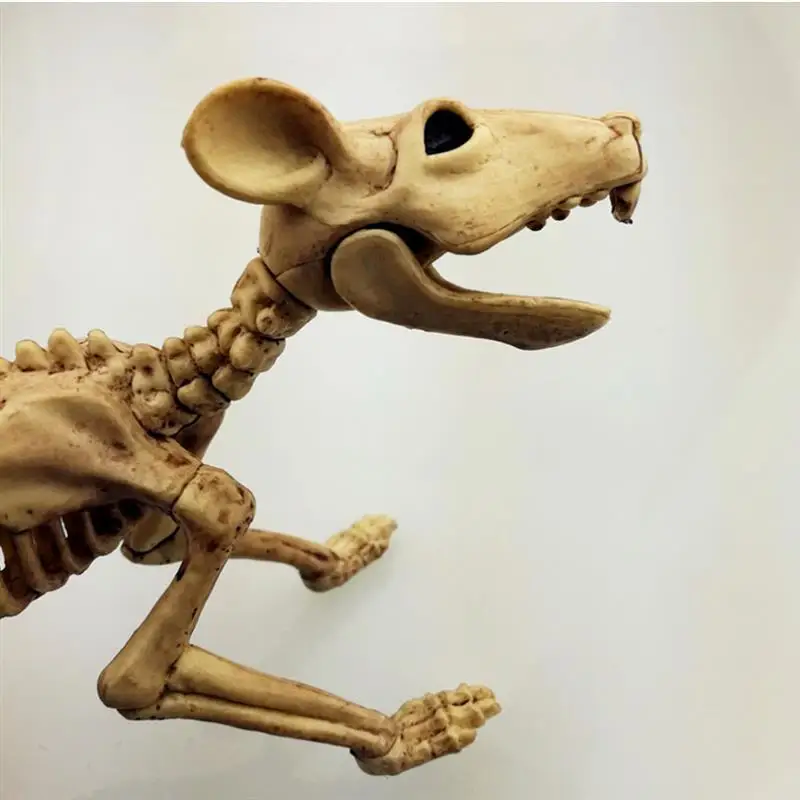 Хэллоуин крыса Скелет пластиковый скелет животного кости имитирующий декоративный скелет для ужасов Хэллоуин украшения