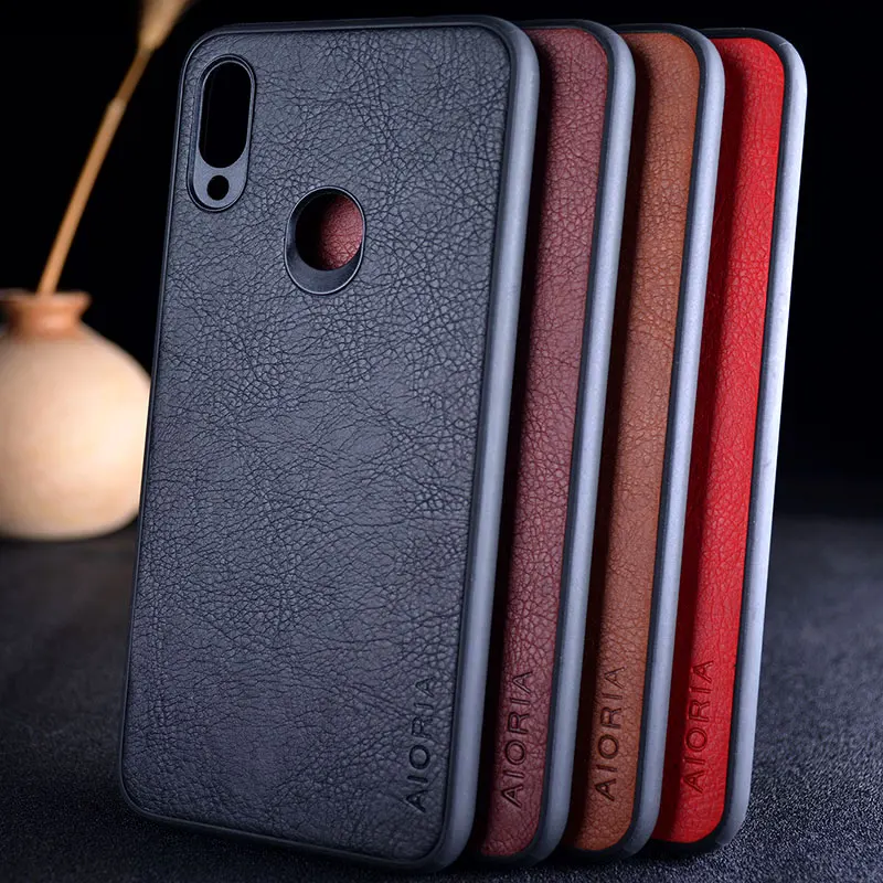 Для xiaomi redmi note 7 8 pro Чехол funda роскошный кожаный винтажный кожа с рисунком Litchi capa чехол для xiaomi redmi note 7