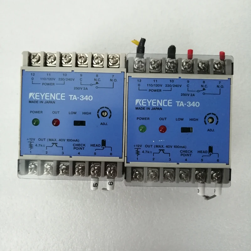 Keyence 金属通過センサ TA-340 とTH-110（金属通過センサ TA