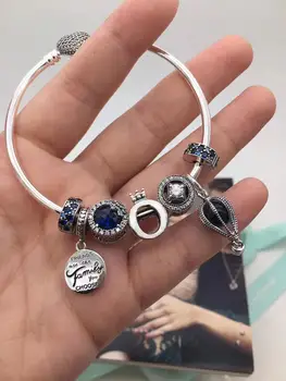 

High Quality Hot Air Balloon Pendant in Blue Sterling Silver with Sterling Stone and Sterling Silver, Jewelry with Original Logo