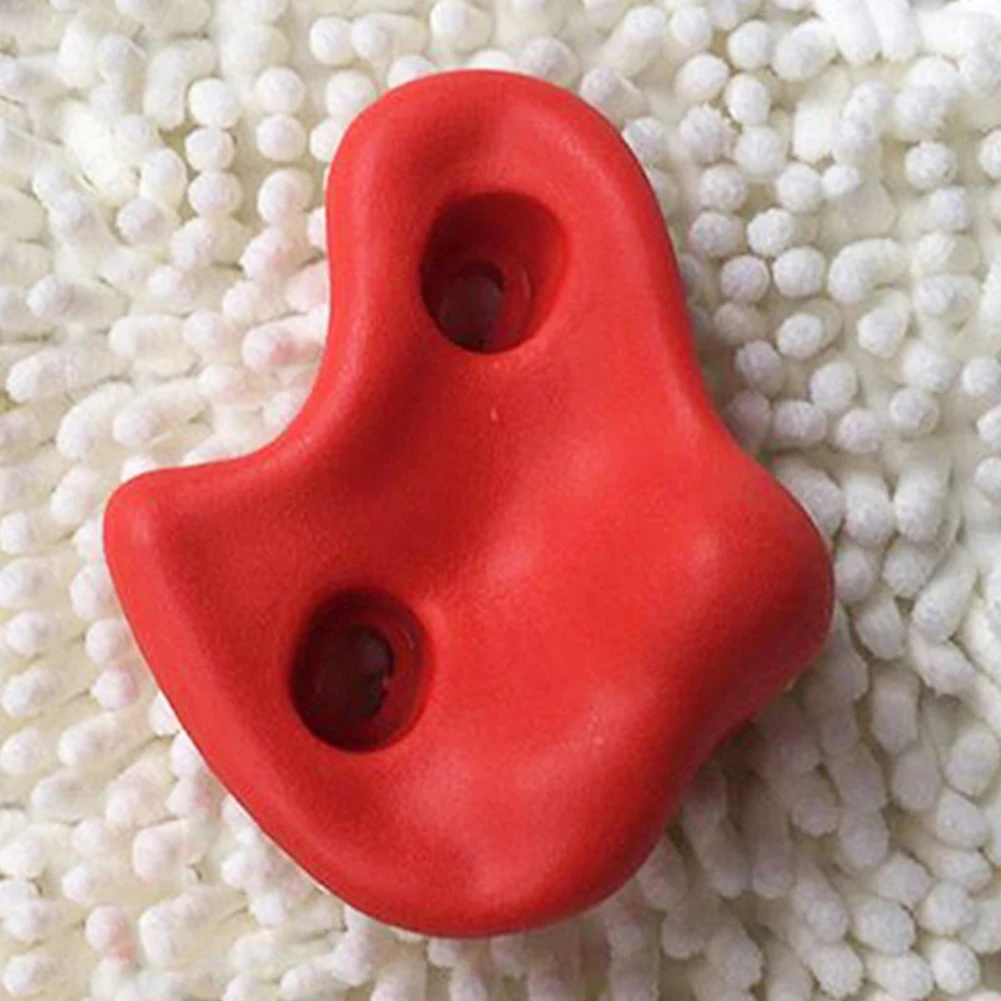Красный Plastic Rock children Indoor Rock Climbing Wall Kit Rock Stone Kids Toy Sport Hold outdoor game Playground - Цвет: Красный