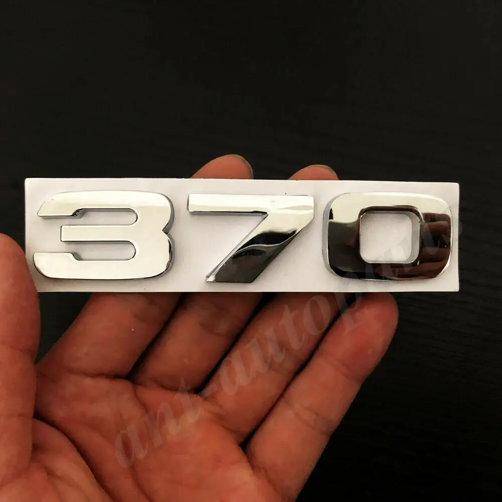 

3D Metal Chrome 370 Car Trunk Tailgate Emblem Badge Decal Sticker i VTEC Turbo