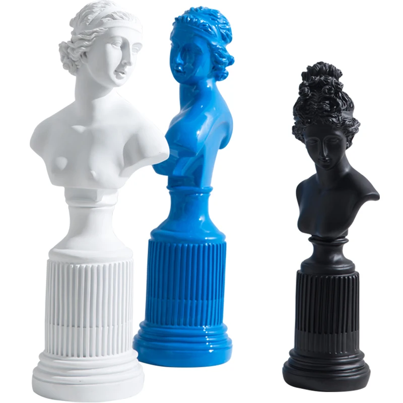  INS Style Nordic Home Modern Creative Living Room Bedroom Desktop Arrangement Venus Character Head  - 4000251573917
