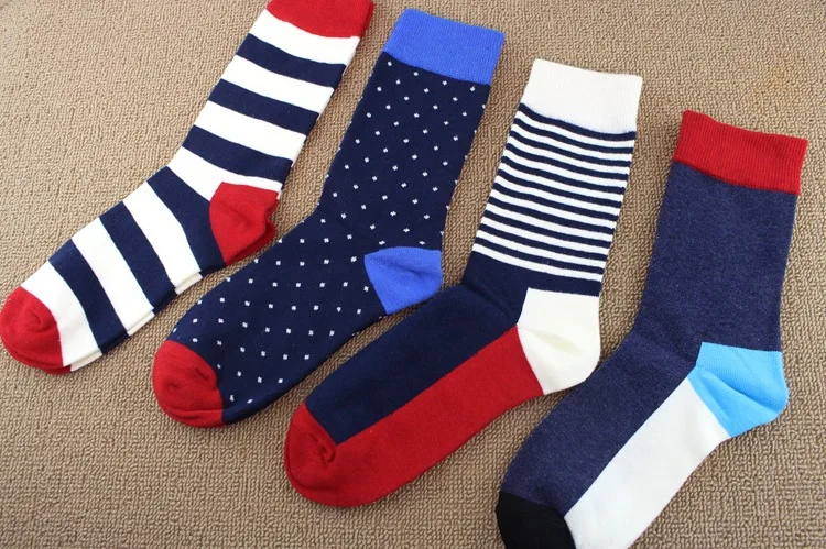 Британский колледж Ветер Мужские трубки хлопковые носки в полоску Harajuku литературные парные носки