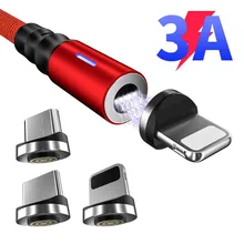 Сильный магнитный usb-кабель для быстрой зарядки Micro USB/type C/I Series смартфон Магнитный штекер зарядное устройство кабель для передачи данных для Android/Iphone