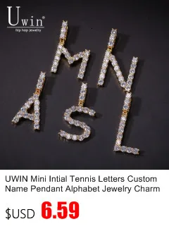 Uwin квадратная подвеска в форме скелета на заказ, AAA циркониевая теннисная цепочка в стиле хип-хоп, модное ожерелье, ювелирное изделие, подарок