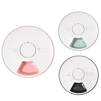 

Pet Automatic Feeder, Digital Timer, Detachable Dog and Cat Non-Slip 6 Plate with Tape Recorder, Dry and Wet Food