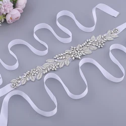 Luxury Royal Medal Craft Wedding Belt Sash Women Bridal Belts Rhinestone Beaded Handmade Bridal Sash Indian Silk Belts for Women