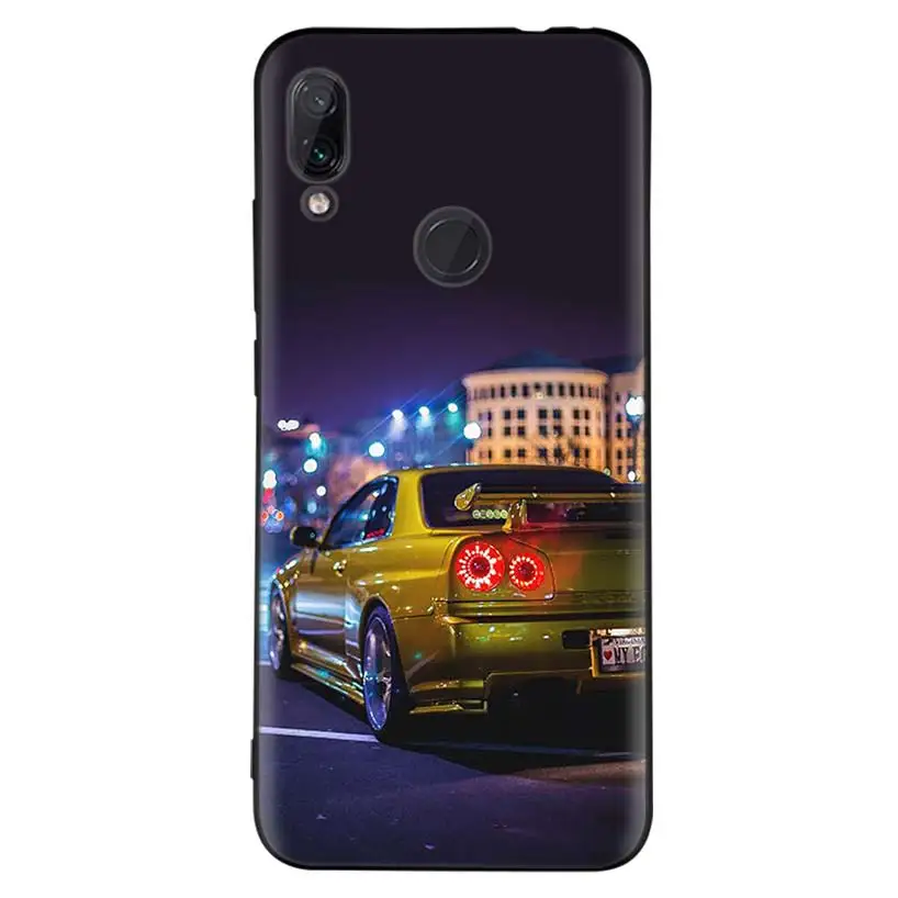 Черный чехол для спортивной машины GTR для Xiao mi Red mi Note 8 7 7S 7A 6 S2 GO K20 Pro+ 6A mi 6X 5X A1 CC 9 8 мягкий чехол для телефона - Цвет: BD264-7