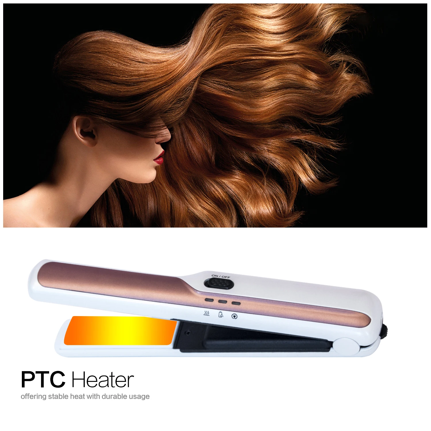 Description Picture 6 of itemProfessional Hair Straightener Wireless Usb Straighteners Mini Ceramics Portable Flat Iron Hair Styler Curler Comb for Travel
