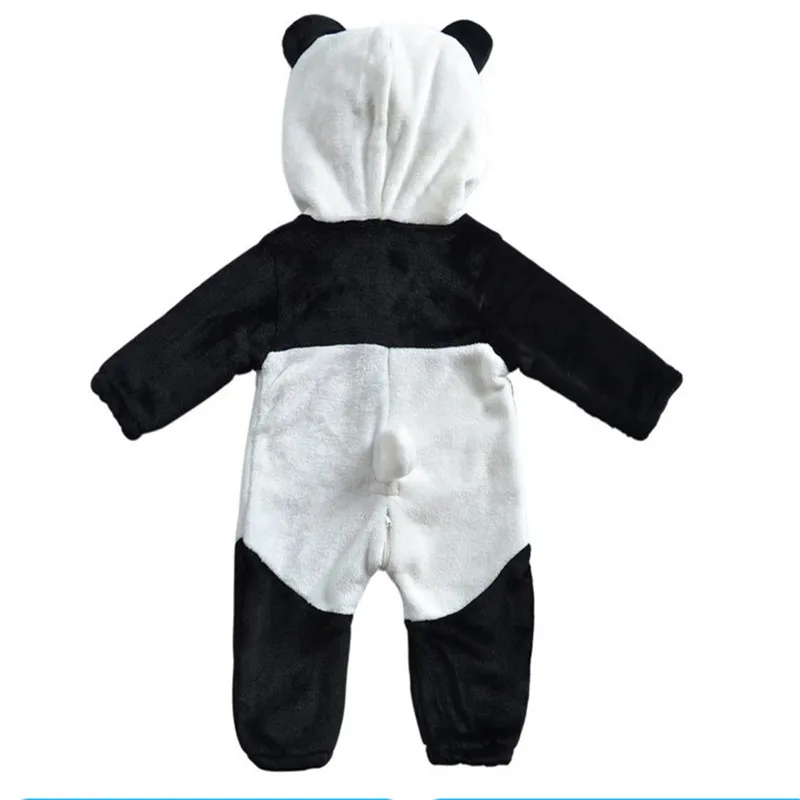 panda Kigurumi baby Kids Cartoon Animal Cosplay Costume Warm Soft Flannel Fancy Onesie Cute pajamas baby funny cartoon BodySuit
