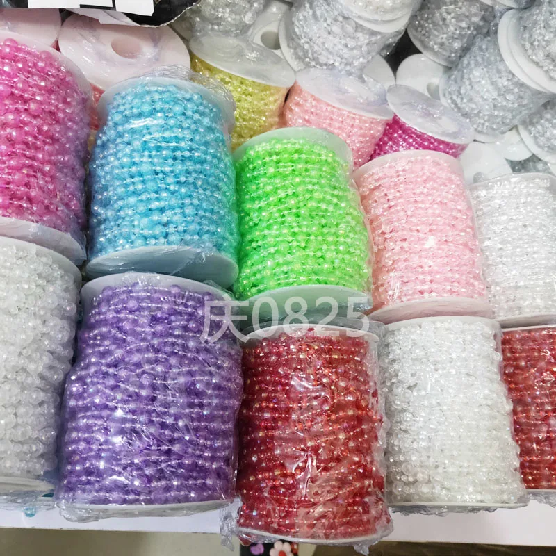 1M-Sequins-Transparent-Crystal-Beads-Sequin-Beaded-Fabric-Trim-Sewing-Accessories-Bride-Wedding-Headwear-Craft-Supplies