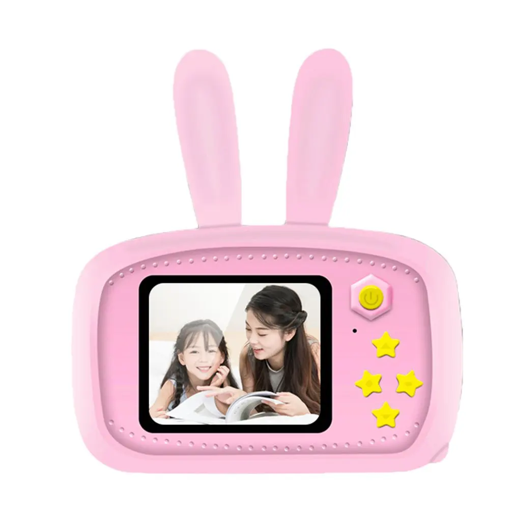 K9 Bunny детский фотоаппарат для записи фото многофункциональная детская камера 8G карта памяти детская камера для съемки - Цвет: Розовый