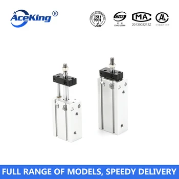 

Cuk16-5-10-15/20/25/30/35/40/45smc штанга Бесплатная монтажный цилиндр CDUK без вращения пневматический маленький цилиндр с напр