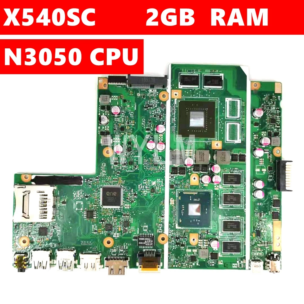 X540SC N3050 процессор 2 Гб ОЗУ материнская плата REV 2,0 для ASUS X540S X540SC материнская плата для ноутбука 90NB0C10-R00010