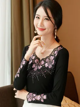 

Tumblr Polyester Regular O-neck Promotion Unicorn Kpop 2020 Free Shipping Autumn Long-sleeved Cotton Top Large Size Thin Tees