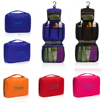 

Women Hanging Cosmetic Bag Multifunction Ladies Zipper Toiletry Bag Unisex Oxford Fabric Makeup Wash Pouch Travel Portable Pack