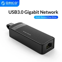 ORICO USB3.0 adaptateur de carte réseau Mini USB2.0 Gigabit Ethernet vers USB RJ45 Lan sans pilote pour Windows XP Xiaomi