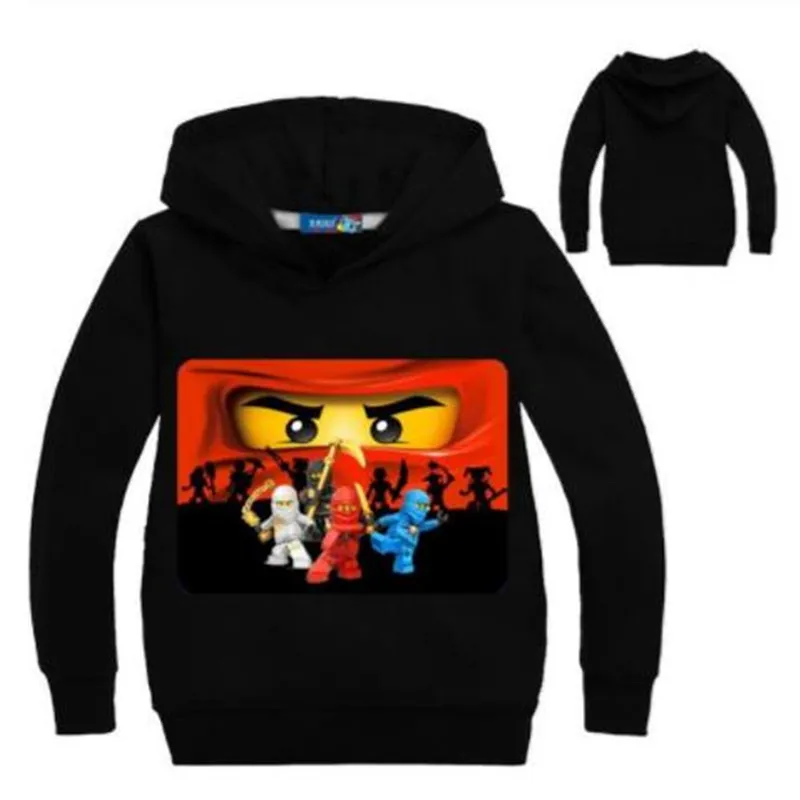 

2-14Years Ninja Baby Girl Hoodie Boys Sweatshirt Ninjagoes Hoodies Kids Legoes Clothes Cartoon Clothing Children Jumpers