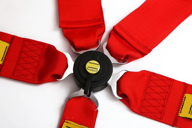 Автомобиль 6 точечный ремень безопасности Quick Release жгут нейлона Регулируемый