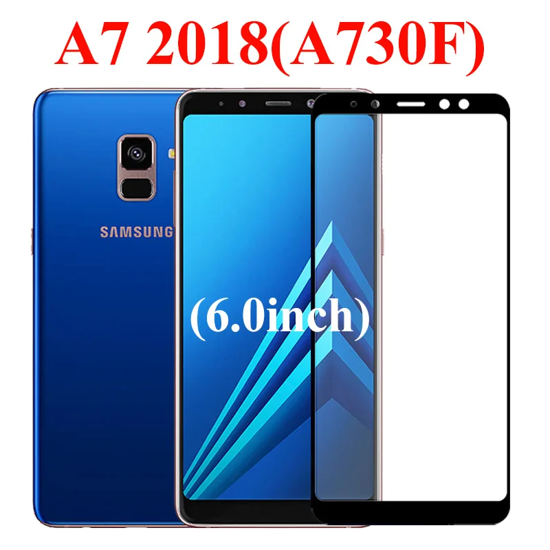 Защитное стекло для samsung galaxy a5 a6 a7 a8 a9 защита экрана samsun galax a 5 6 7 8 9 закаленное защитное покрытие samsyng лист - Цвет: A7 2018 A730F