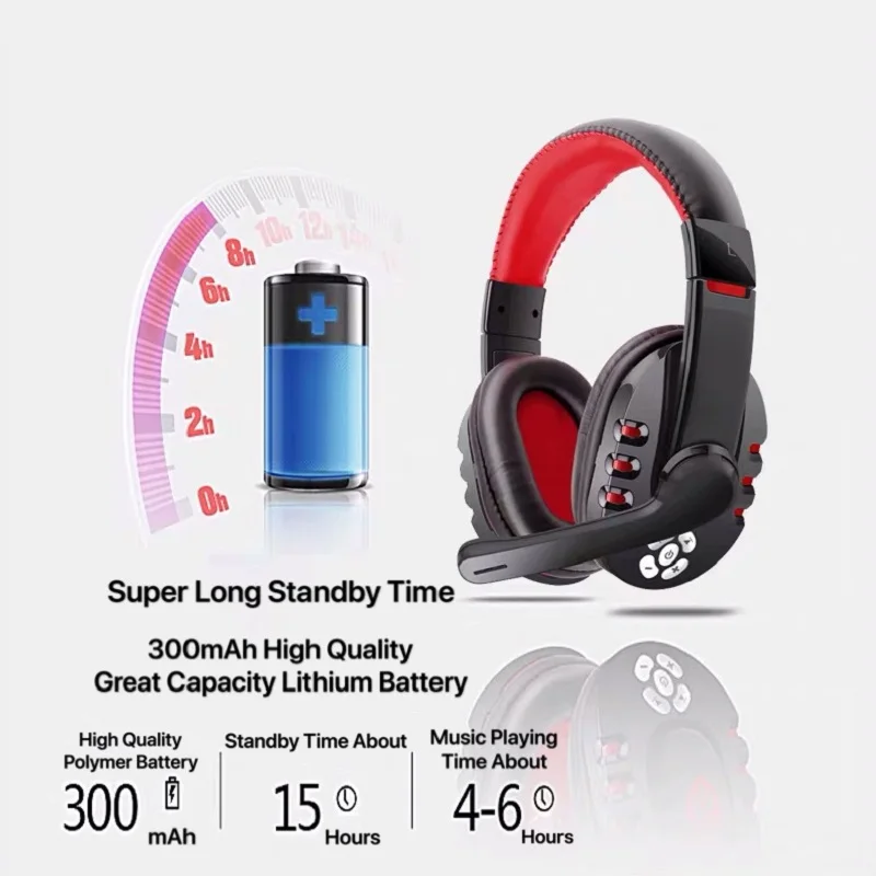 OVLENG V8-1 беспроводные Bluetooth наушники гарнитура геймер поддержка микрофон игровые наушники