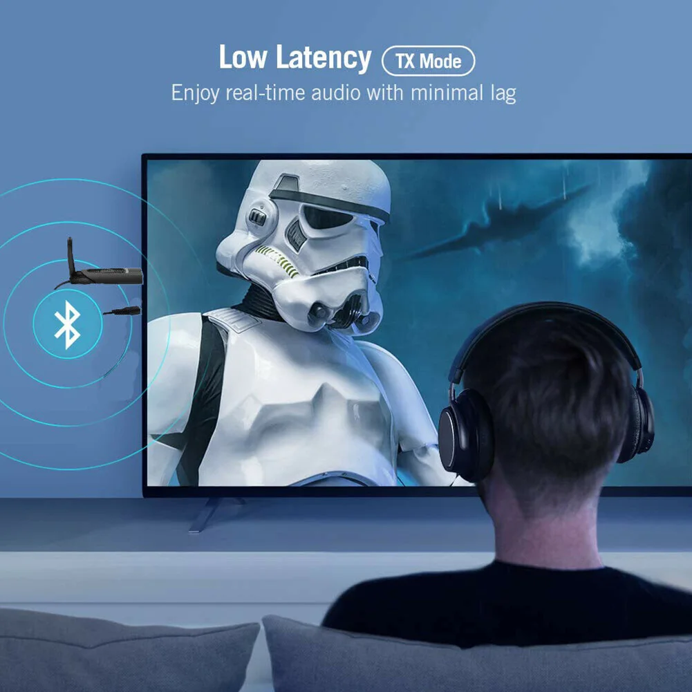 Led tv PC Большой диапазон Bluetooth 5,0 аудио передатчик мини-адаптер без драйвера простой ноутбук 3,5 мм Беспроводной USB низкая задержка
