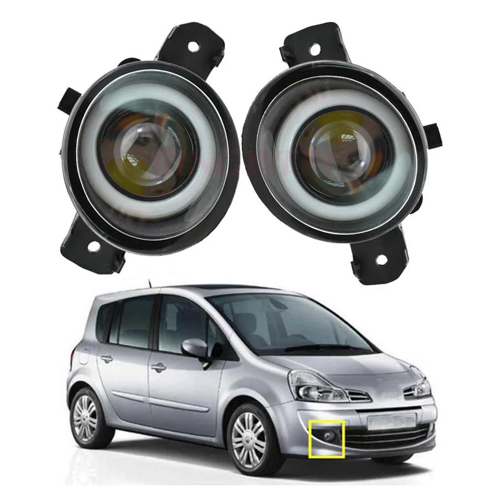 2xcar светодиодный светильник 3000LM туман глаза ангела дневного DRL H11 для Renault Modus GRAND
