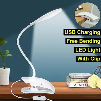 

Desk lamp USB led Table Lamp Flexible Tube LED Table lamp with Clip Bed Reading book Light LED Desk lamp Table lamp