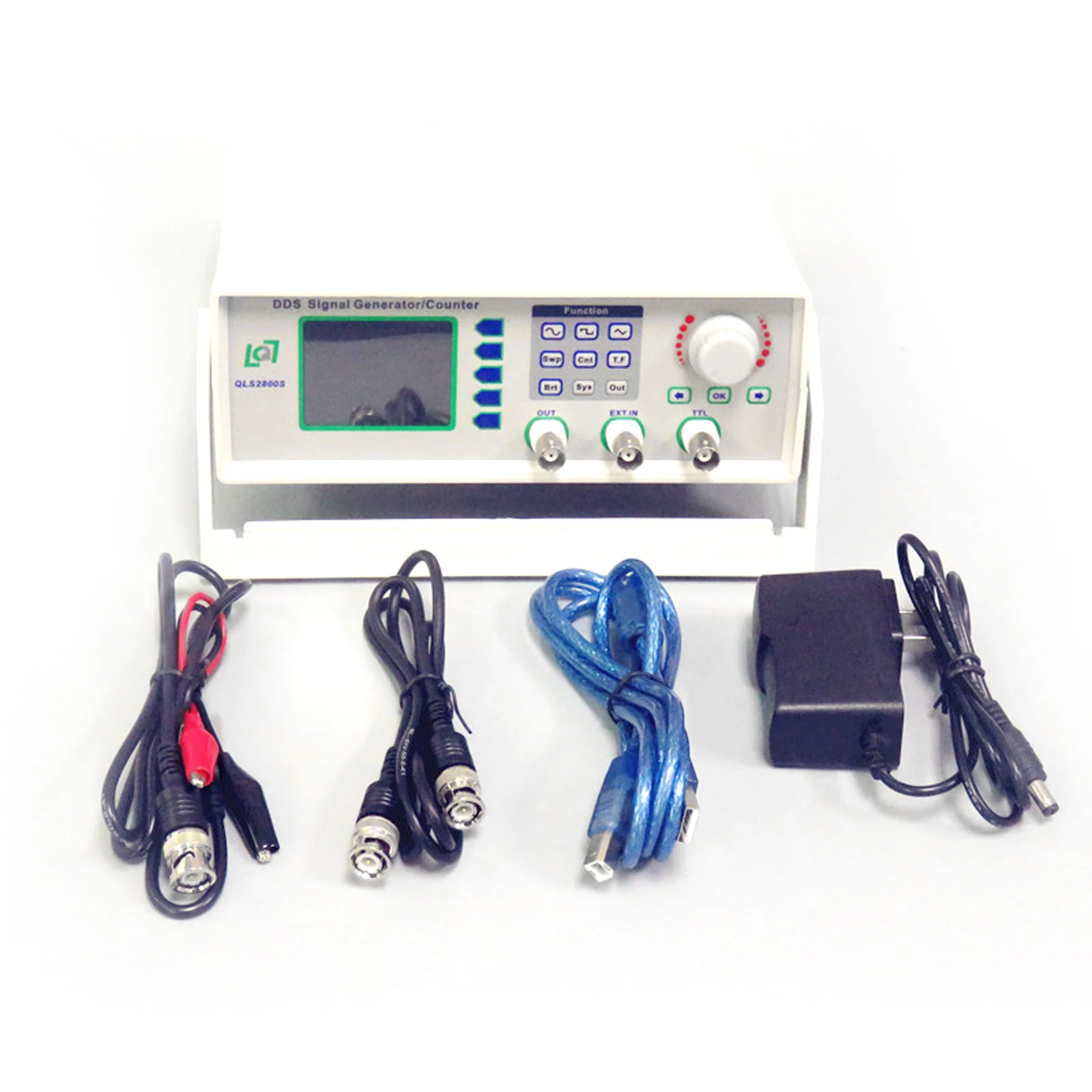 DDS Function Signal Generator Frequency Counter Sine Square Wave QLS2800-5M 