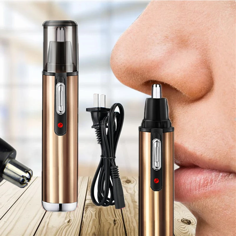 

USB Recharge Nose Hair Trimmer Washable Repair Nose Hair Cut Nose Hair Knife Shaving Nose Hair Safe Care Trimming Tool