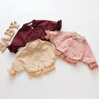 

Newborn Baby Girls Kids Outerwear Zipper Long Batwing Sleeve Autumn Winter Jackets Outfit Clothes For 0-4Years